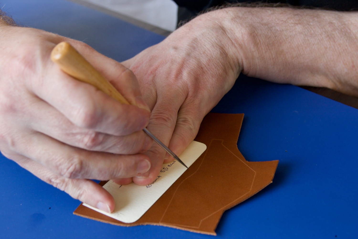 pattern transfer on leather