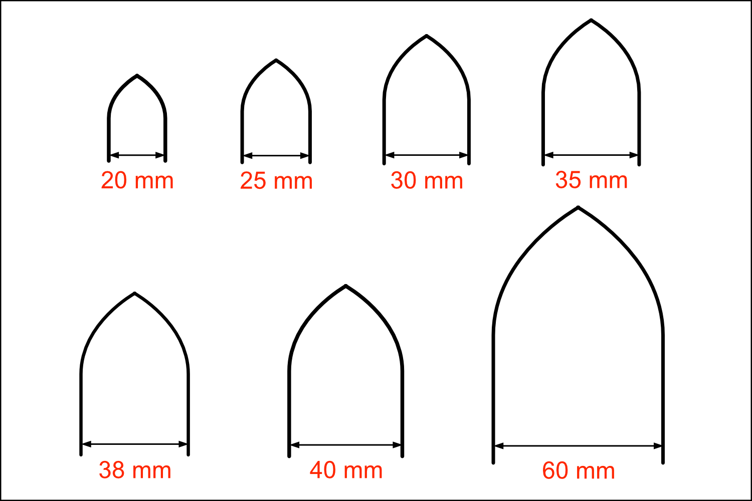 leather belt widths range